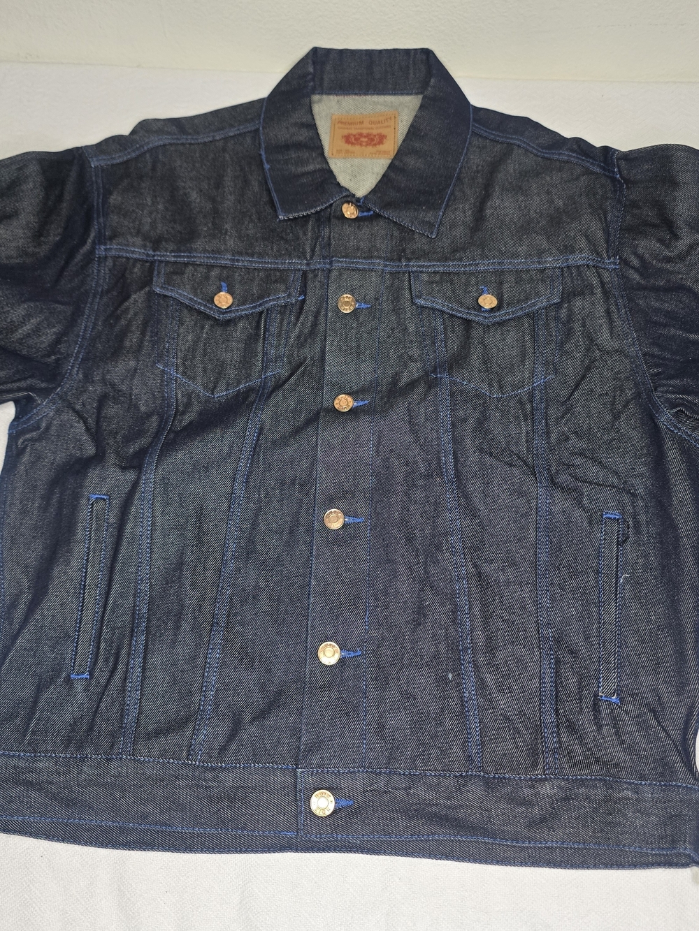 2K Denim Trucker Jacket Men’s 2XL Dark Wash 100% Cotton